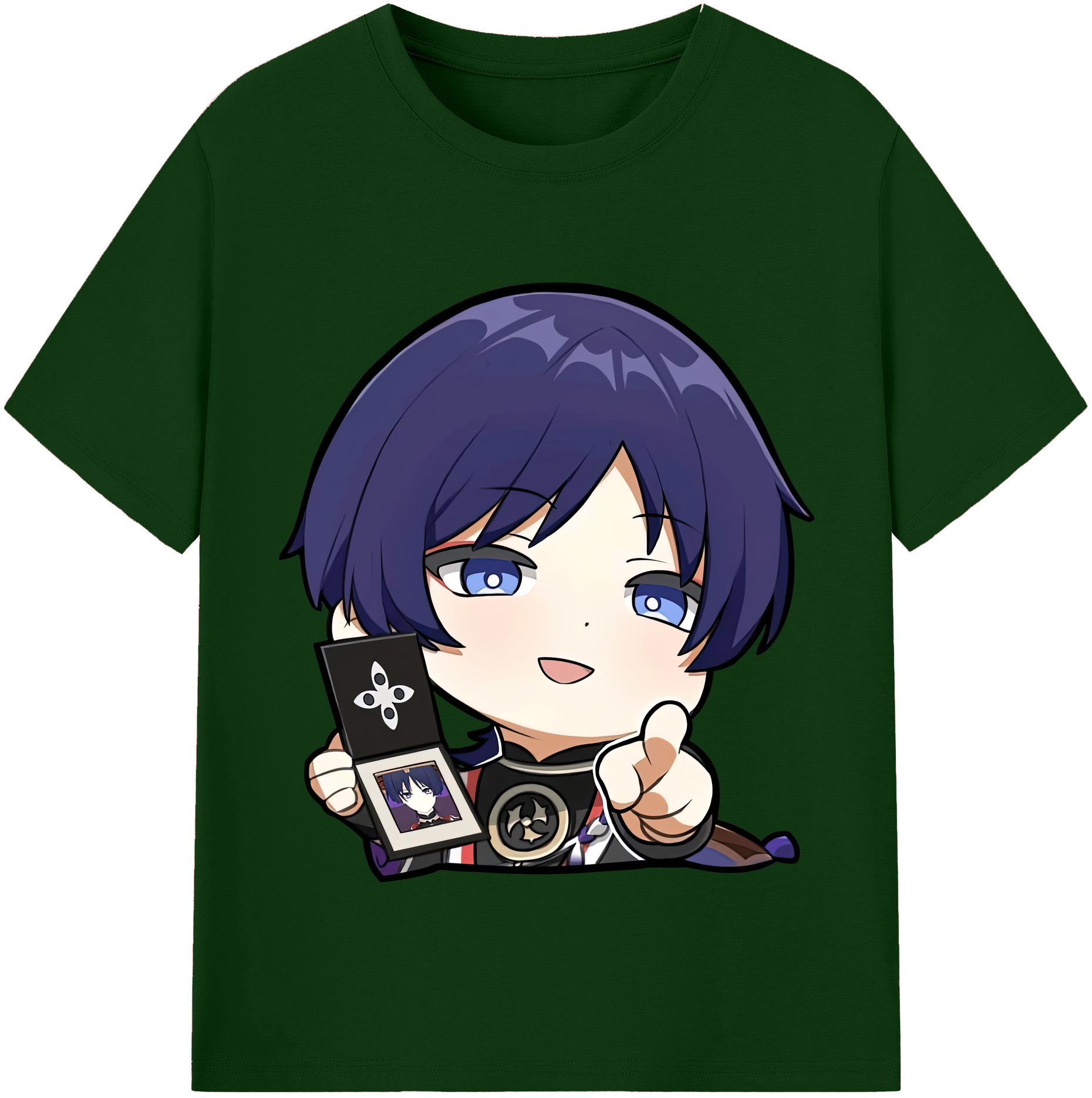 げんし神 さんペい genshin Sanpei 綿100％半袖Tシャツ（フロントプリント）